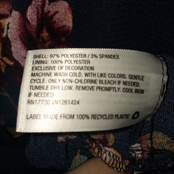 NWOT Xhilaration Empire Waist Floral Tie Front Size Medium - Picture 9 of 9